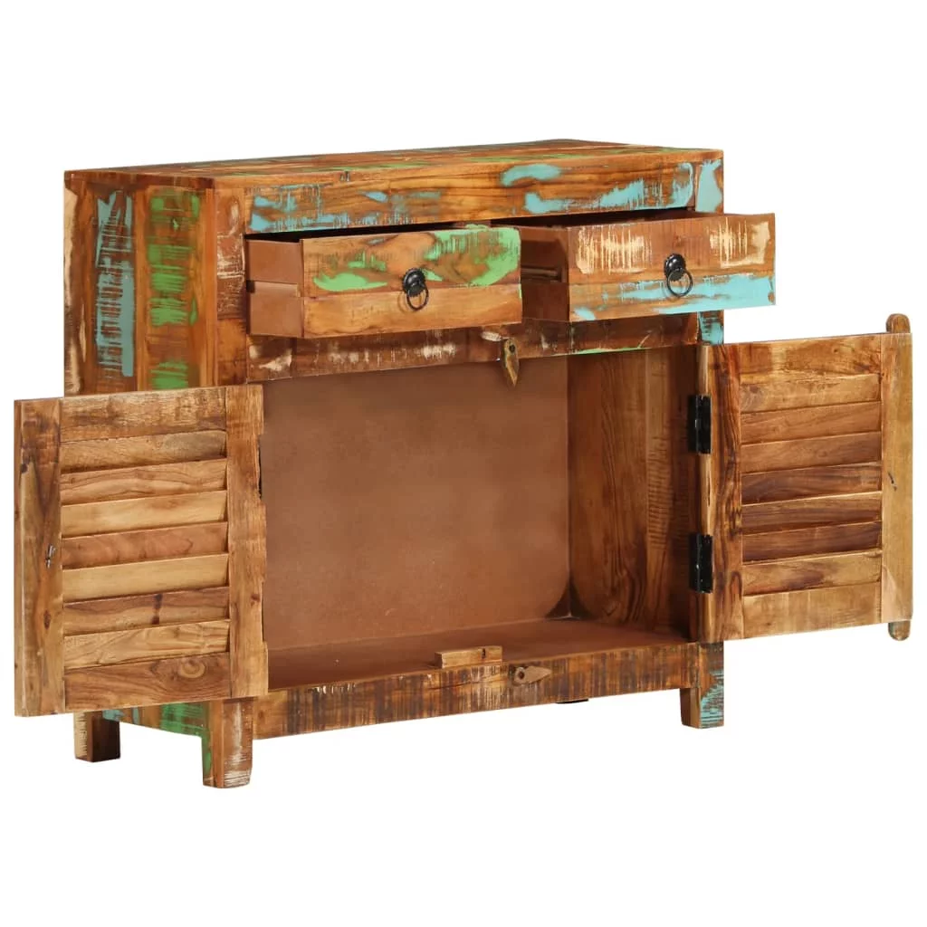 Walmeck Sideboard 27.6"x11.8"x26.8" Solid Reclaimed Wood