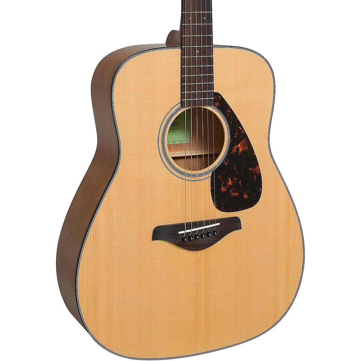 Yamaha FG800 Folk Acoustic Guitar Natural with Road Runner RRDWA Case