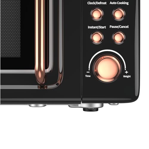 Nightcore Countert Retro Microwave Oven, Large 0.7Cu.ft, 700-Watt, Cold Rolled Steel Countertop with Time Setting, Glass Turntable Plate, Pre-Programmed Cooki, 18"(L)×14"(W)×10"(H), Green