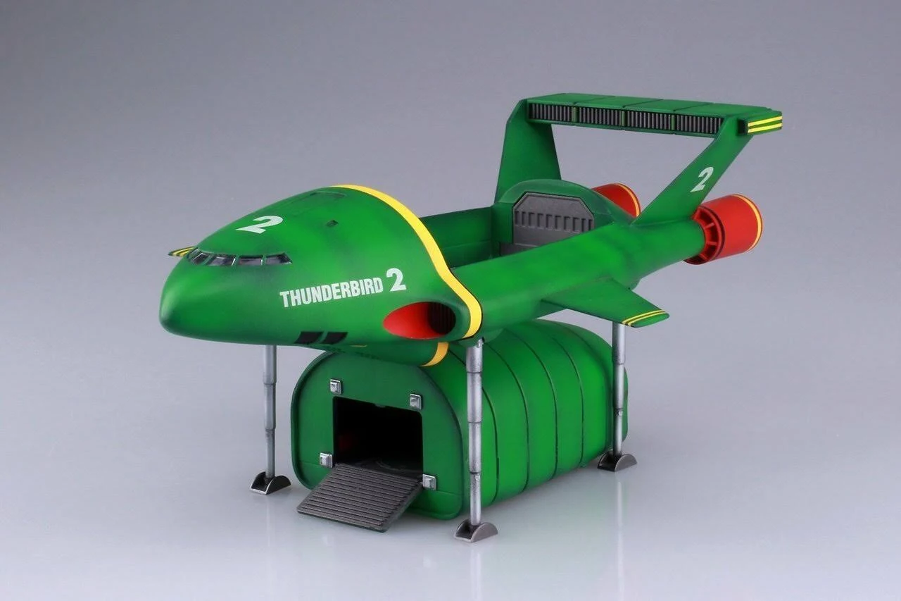 Aoshima 55021 Thunderbirds 2 u0026 Rescue Mechanic 1/350 Scale Kit