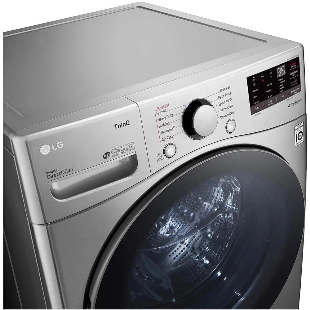 Lg Wm3600ha 27" Wide 4.5 Cu. Ft. Energy Star Rated Front Loading Washer - Graphite Steel