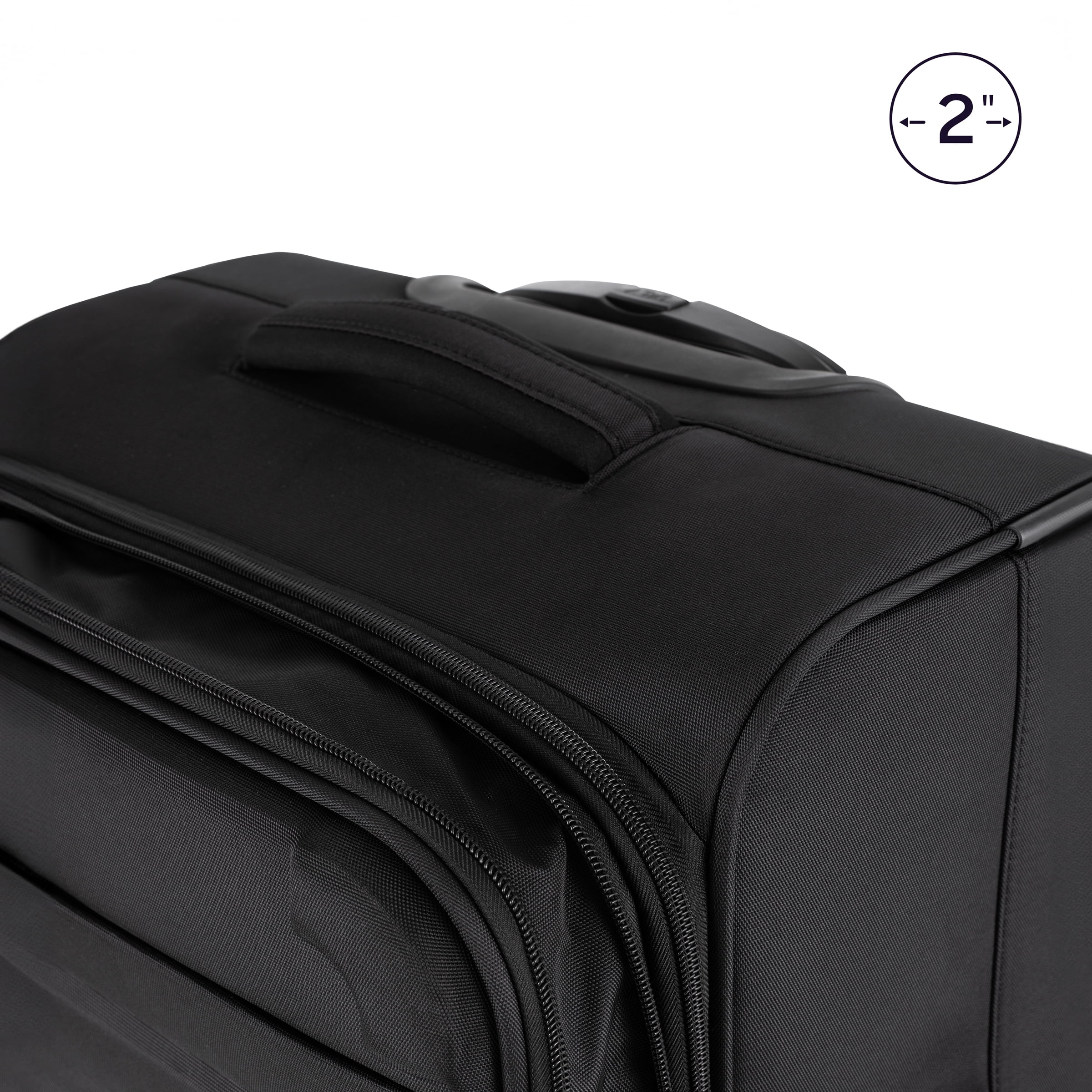 iFLY Softside Fibertech Luggage, 20" Carry-on Luggage, Black