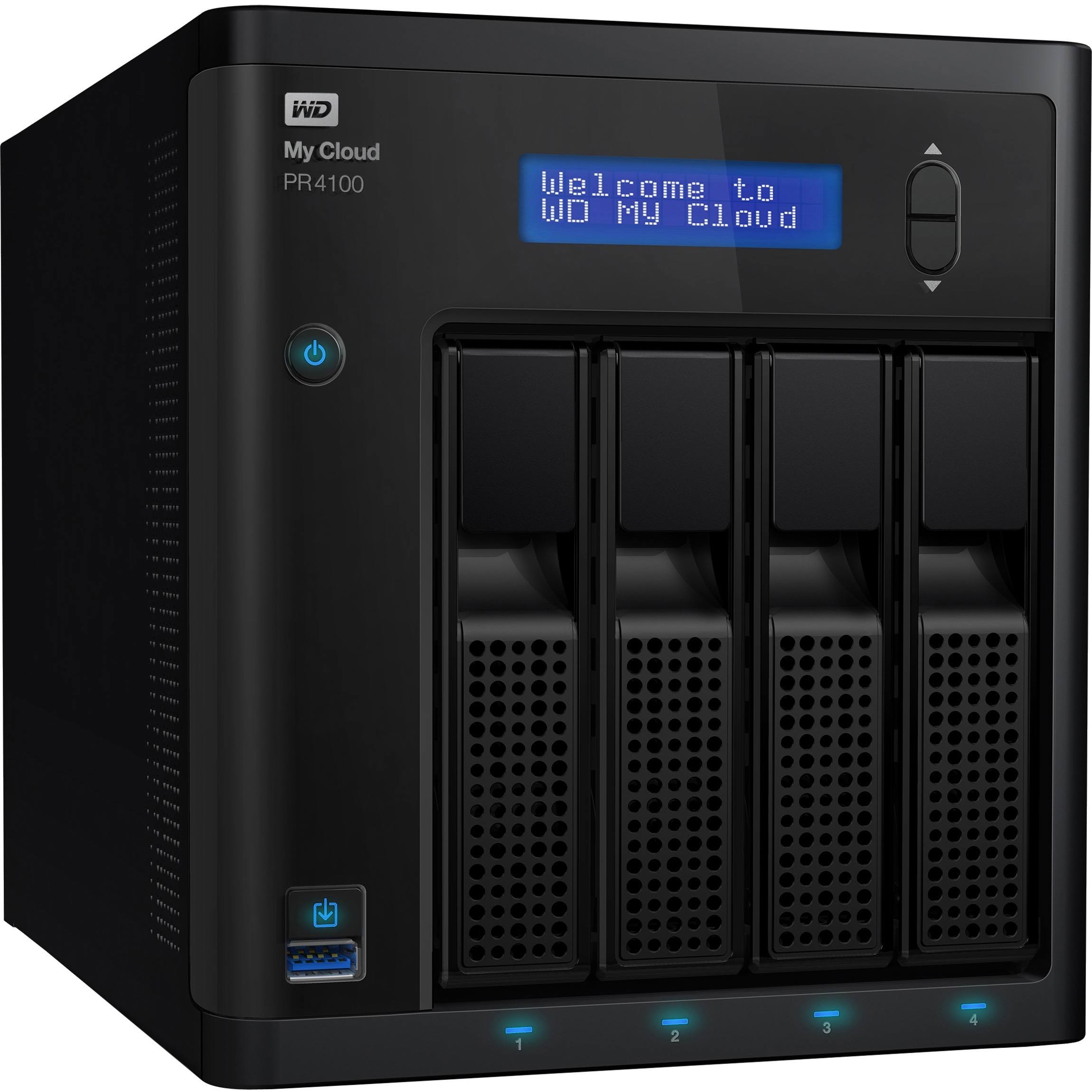 WD My Cloud PR4100 WDBNFA0160KBK 4-Bay NAS Server - 4 x 4 TB