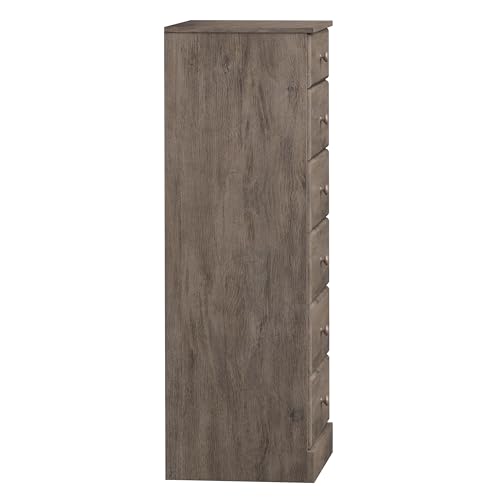 Prepac Sonoma 6 Drawer Dresser for Bedroom, Tall Chest of Drawers, Bedroom Furniture, Clothes Storage and Organizer, 19" D x 23.25" W x 52.75" H, Black
