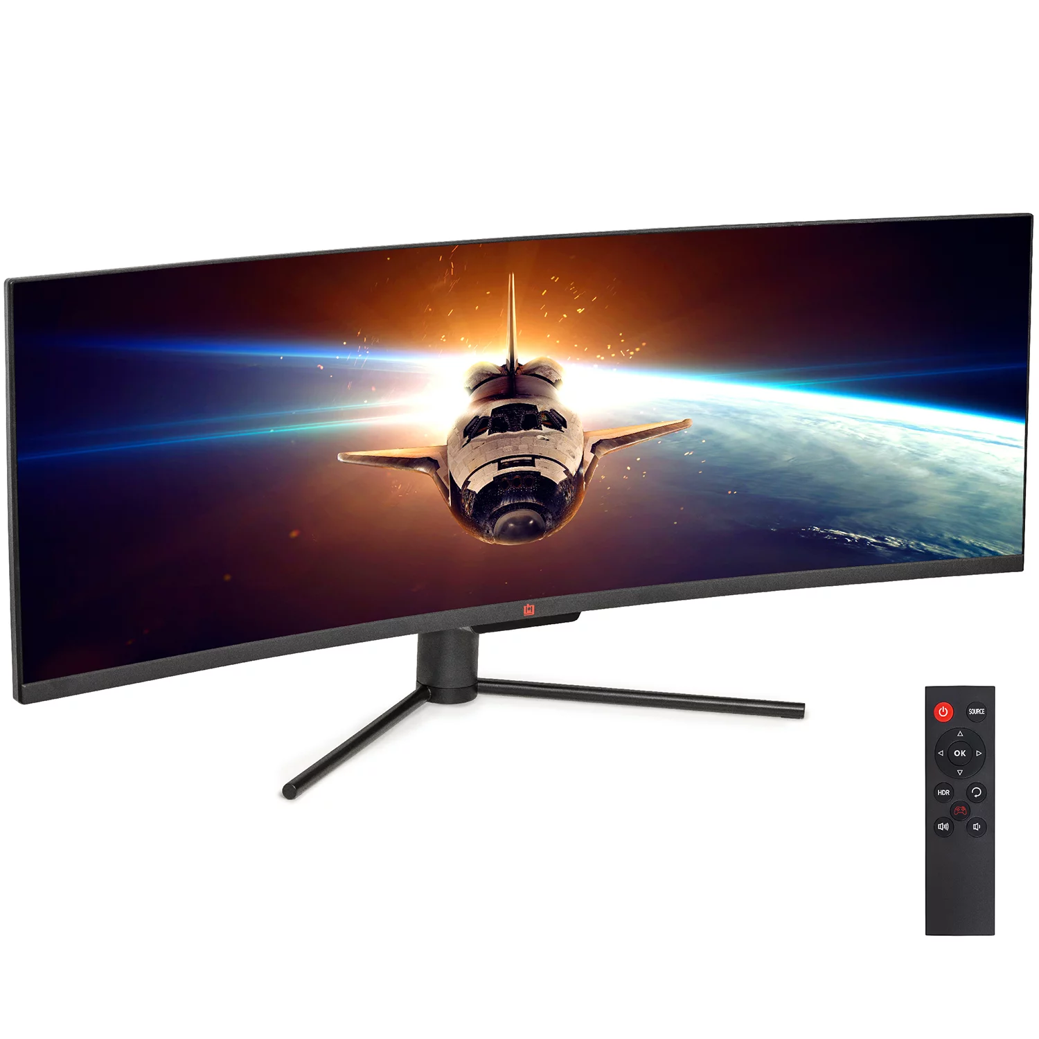 Deco Gear 49" Curved Ultrawide E-LED Gaming Monitor, 32:9 Aspect Ratio, Immersive 3840x1080 Resolution, 144Hz Refresh Rate, 3000:1 Contrast Ratio (DGVIEW490)