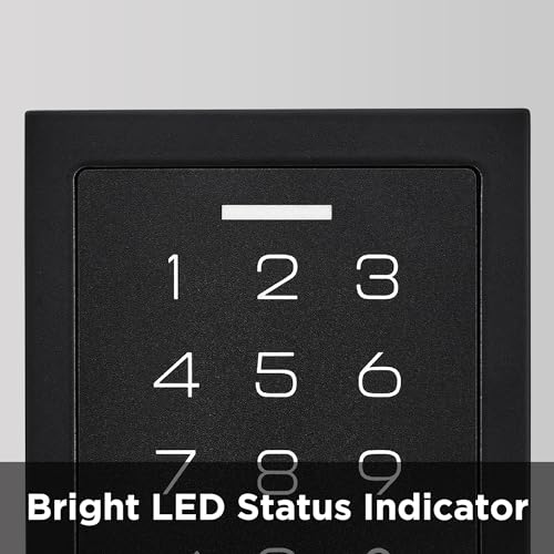 Kwikset SmartCode 270 Keyless Electronic Contemporary Touchpad Deadbolt, Auto Door Lock, SmartKey Re-Key Security, Matte Black