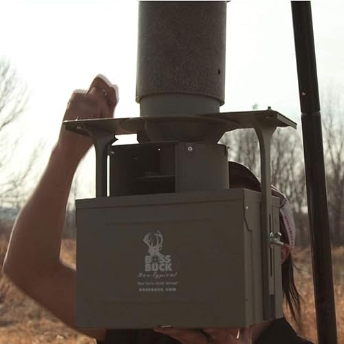 Boss Buck 12 Volt High Torque Motor Automatic Hunting Game Feeder Conversion Kit with Set Timer Holder and Large Swing Door Slinger