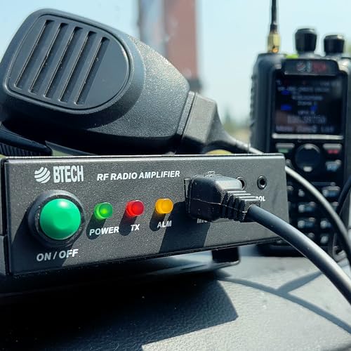 BTECH AMP-U25 Amplifier | 20-40W Power Boost for UHF (400-480MHz) | Compatible with Handheld Radios | Amplifies Analog and Digital Modes | Ideal for Mobile, Field, & Home Use