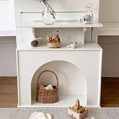 Fireplace Mantel Surround Indoor Fireplace Mantel Freestanding Entertainment Center Electric Fireplace Stove Mantel Trim Surround - Fireplace Stove Mantel Surround for Living Room Fireplace Mantel ( S