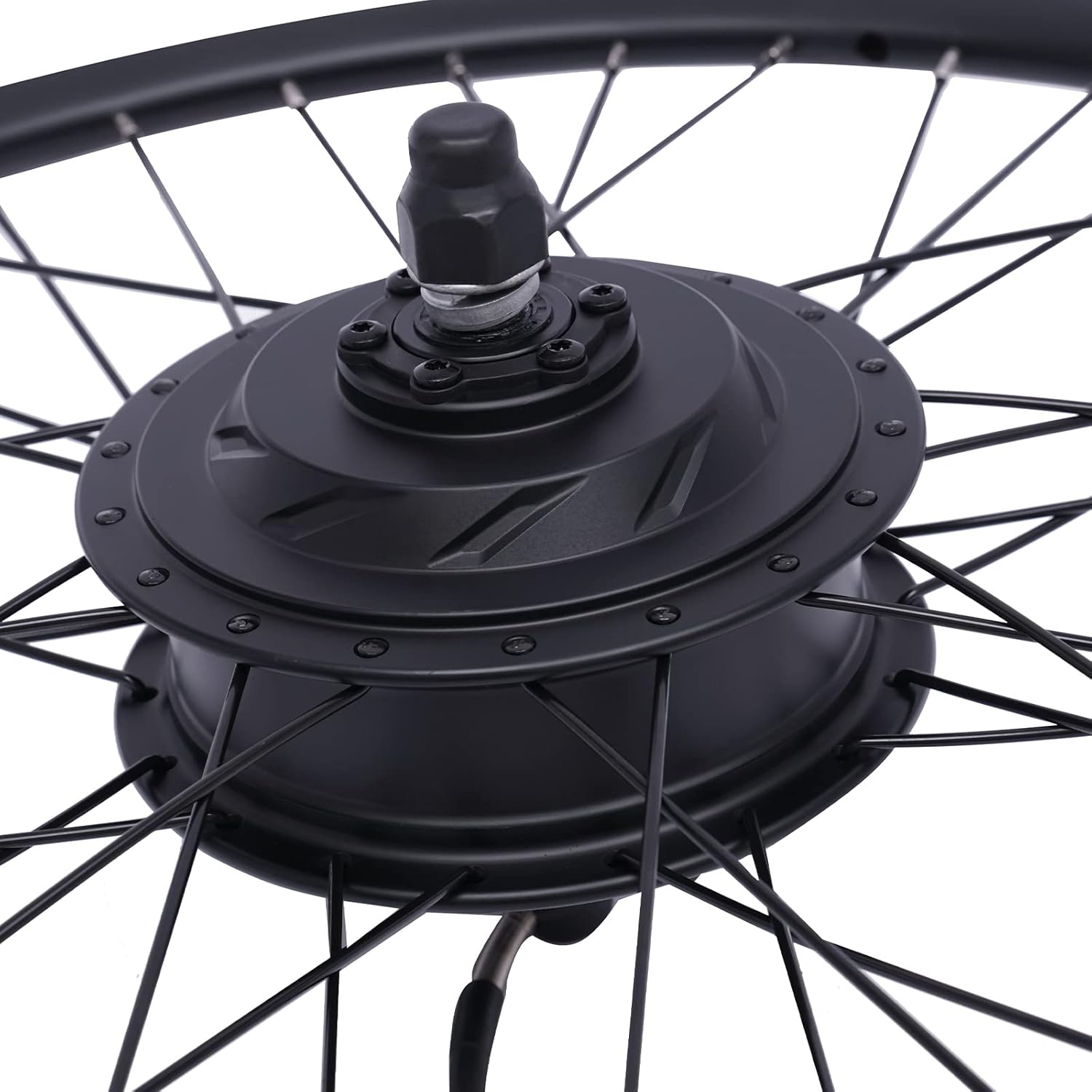 24 "Bike Modification Kit, 36V 500W Front Wheel Bike Brushless Gear Motor Conversion Kit, 5-Speed Adjustable，Dual Mode Controller, Display, for Assembling and Modifying The Front Wheels of The Bike