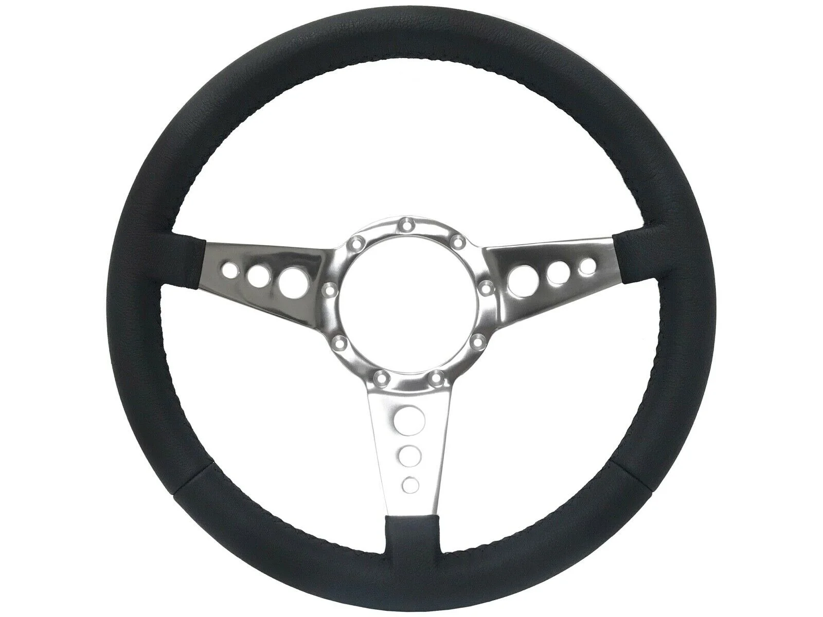 1968-91 Ford Passenger / Truck S9 Leather Steering Wheel Kit, 3 Spoke-Holes