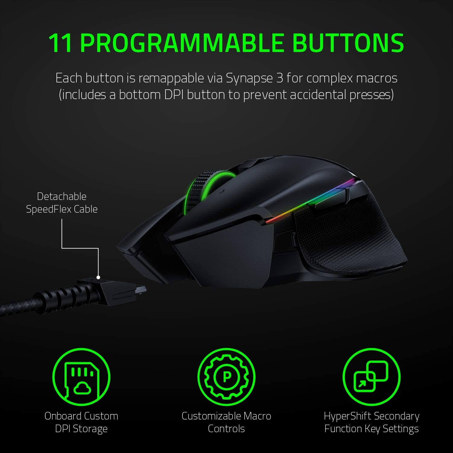 Razer - Basilisk Ultimate Wireless Optical Gaming Mouse - Black
