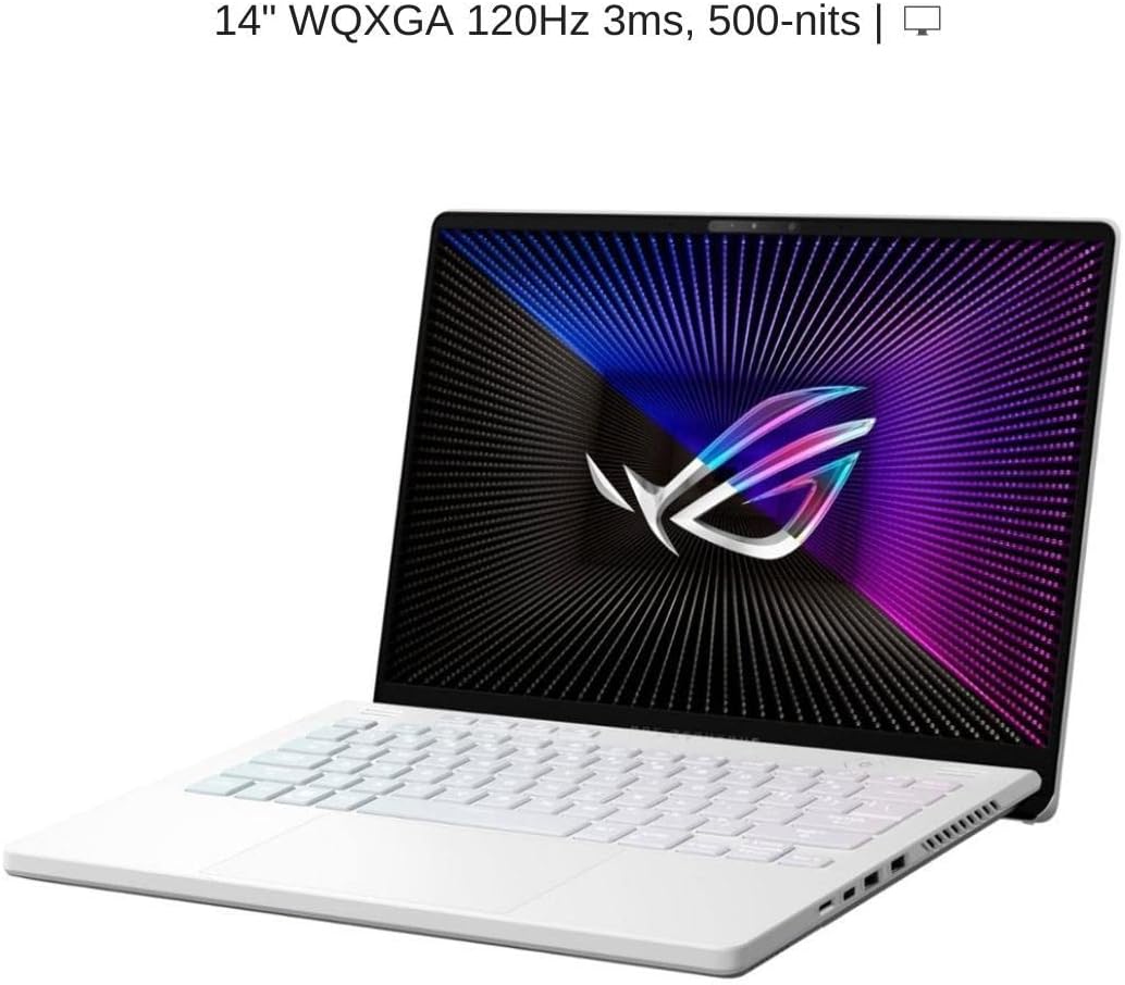ASUS ROG Zephyrus 14'' WQXGA Gaming Laptop, 14"" QHD(2560x1600) Display, AMD Ryzen 9 6900HS, AMD Radeon RX 6700S, 32GB DDR4, 2TB SSD, Single-Zone RGB Backlit Keyboard, Window 11 Home, White