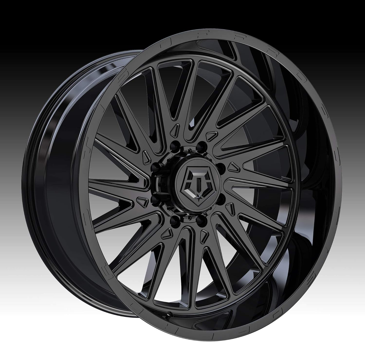 TIS 547B 22x12 6x135-44mm Black Wheel Rim 22" Inch