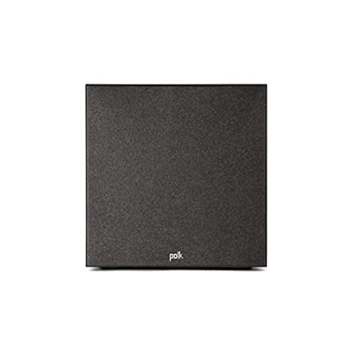 Polk Monitor XT10 Home Subwoofer, 10" Deep Bass Woofer, 100W Class D Amplification, Dolby Atmos, Auro 3D & DTS:X Compatible, Black