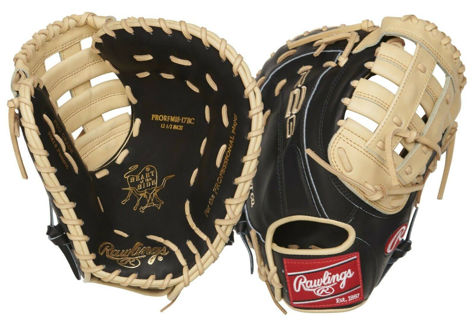 Rawlings Heart of The Hide R2G 12.5x22 First Base Mitt: PRORFM18-17BC