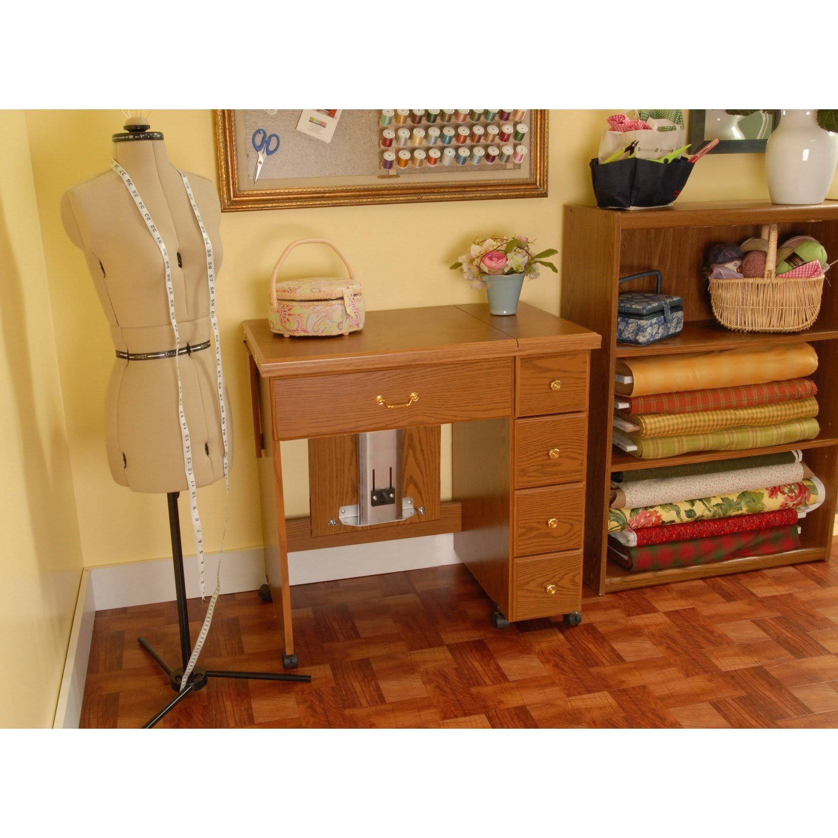Arrow Auntie Sewing Cabinet - Oak