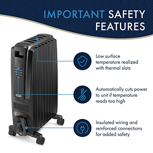 Delonghi Radiator Space Heater 1500 Watts Radiant space heater