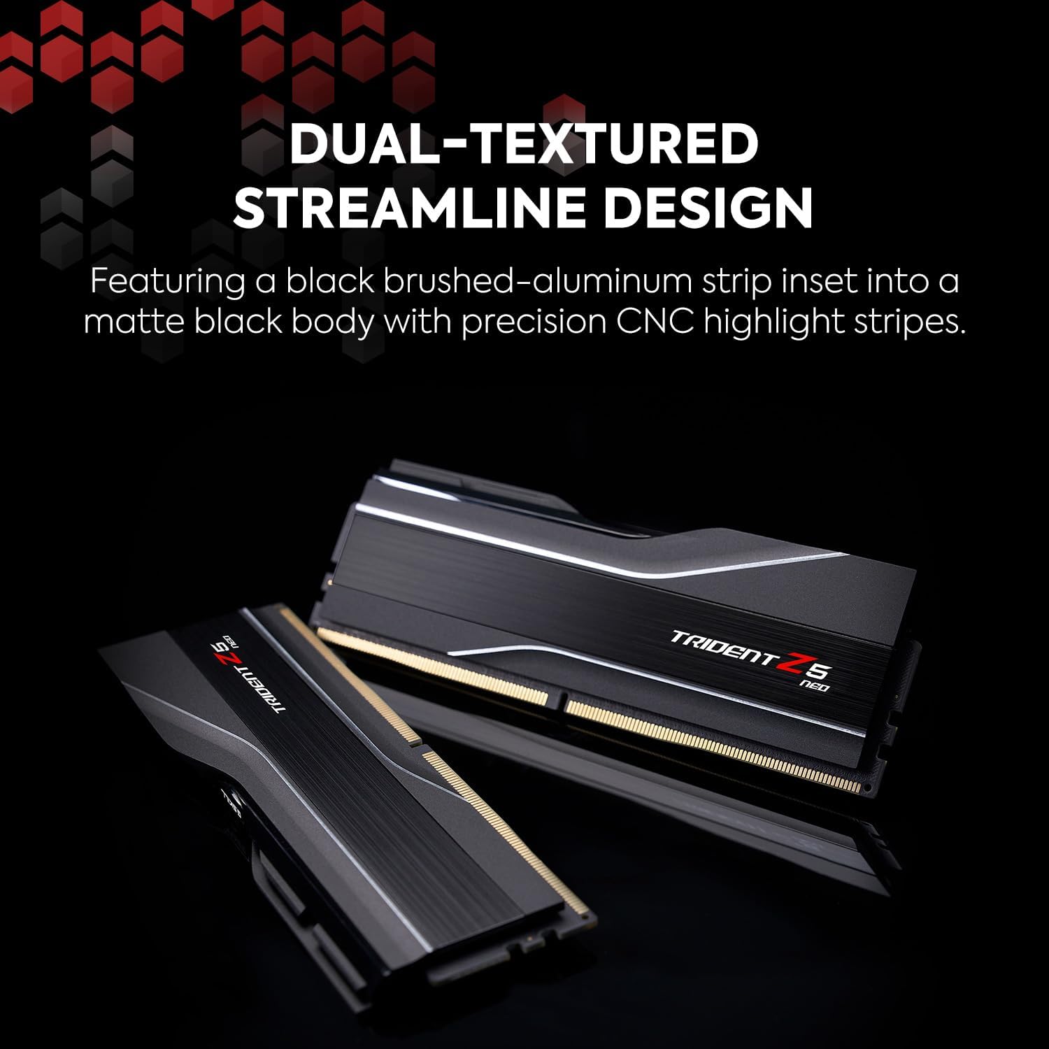 G.SKILL Trident Z5 Neo Series (AMD Expo) DDR5 RAM 64GB (2x32GB) 6000MT/s CL30-40-40-96 1.40V Desktop Computer Memory UDIMM - Matte Black (F5-6000J3040G32GX2-TZ5N)