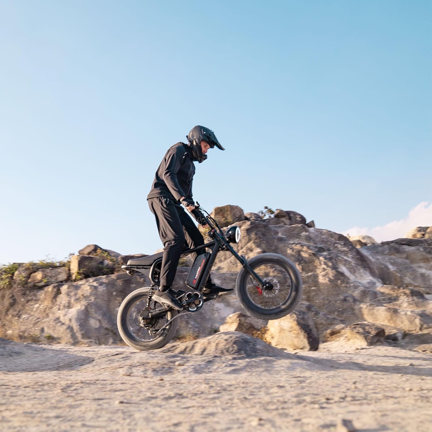 MACFOX X2 Electric Bike, Ebike 750W/48V/20Ah, 20" Fat Tire Electric Bicycles Up to 28MPH & 45+ Miles with Retro Motorcycle Design, Removable Battery, 80Nm Max Torque (Brown)