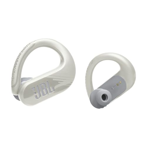 JBL Endurance Peak 3 - Dust and Water Proof (IP68) True Wireless Active Earbuds, Pure Bass Sound, Up to 50 Total Hours of Playback with Speed Charge, Ambient Aware & Talk Thru (White)