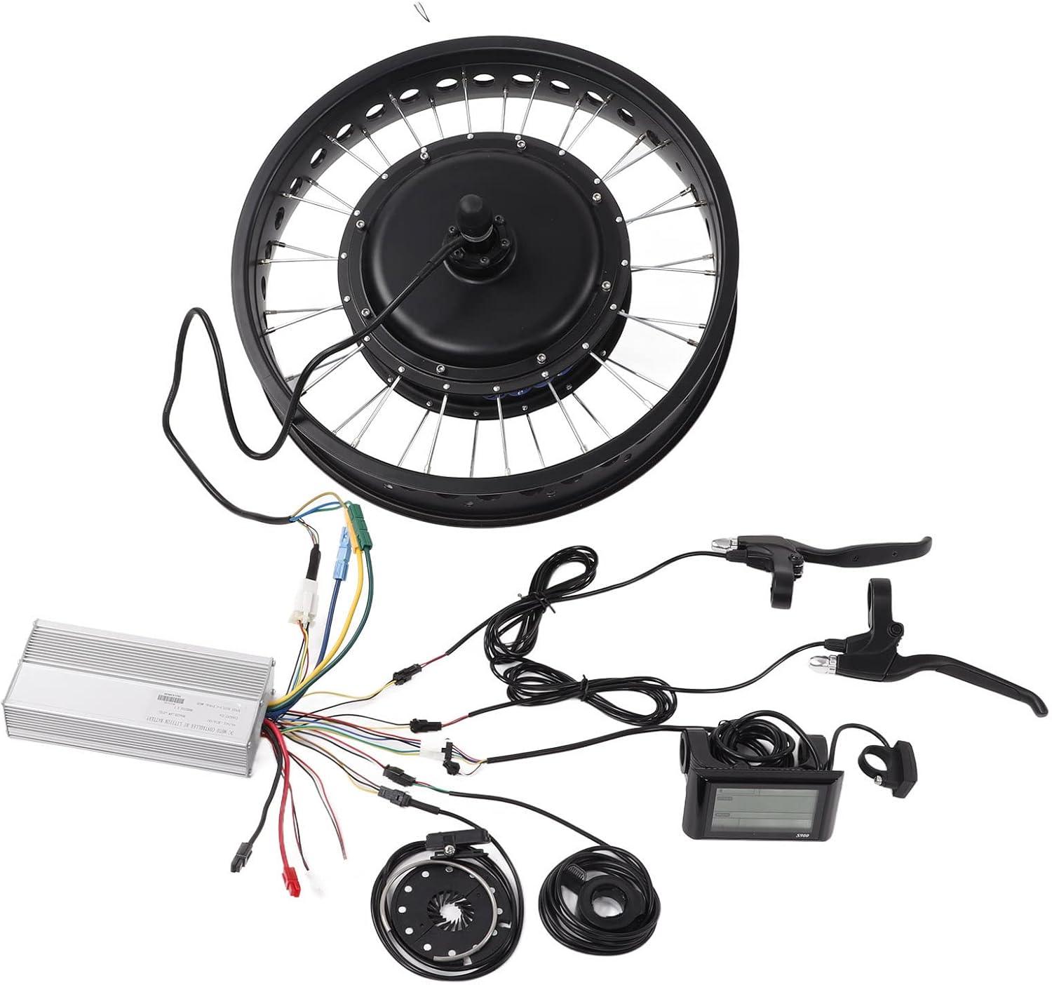 48V 1500W Electric Bike Conversion Kit, 20 Inch Rear Wheel, Electric Bike Hub Motor Kit with Controller