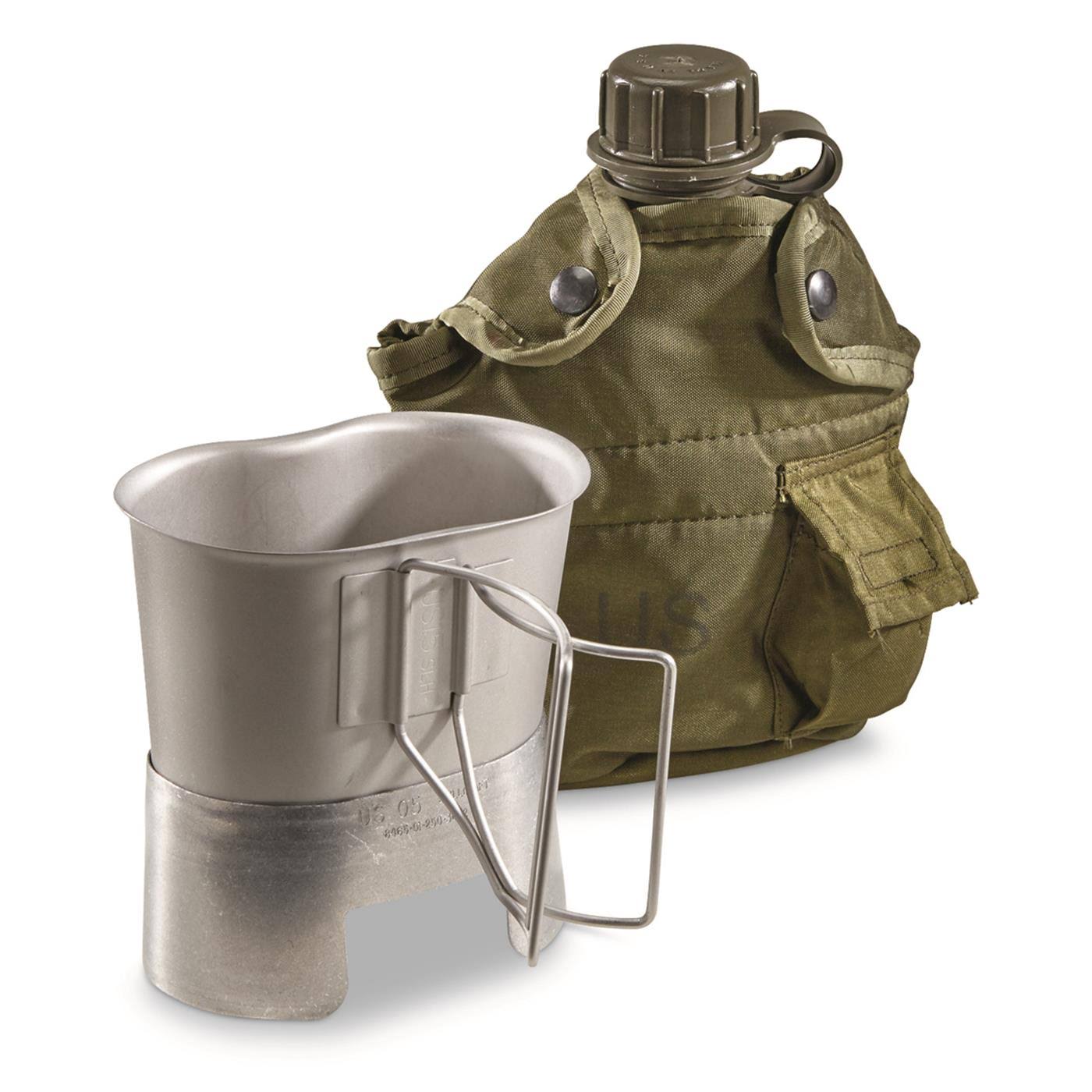 SPG U.S. Military Surplus 4 Piece Canteen Cup Pouch and Stove New