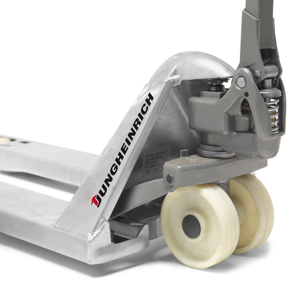 Jungheinrich AM G20 Galvinox hand pallet truck, 950 mm fork length, nylon
