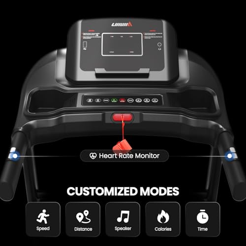 Treadmill for Home Small, Treadmill with Incline,3.0HP Portable Treadmill for Home/Office, Easy Assembly Fitness Running Jogging Machine with Speakers for Home Use, 12 Preset Programs