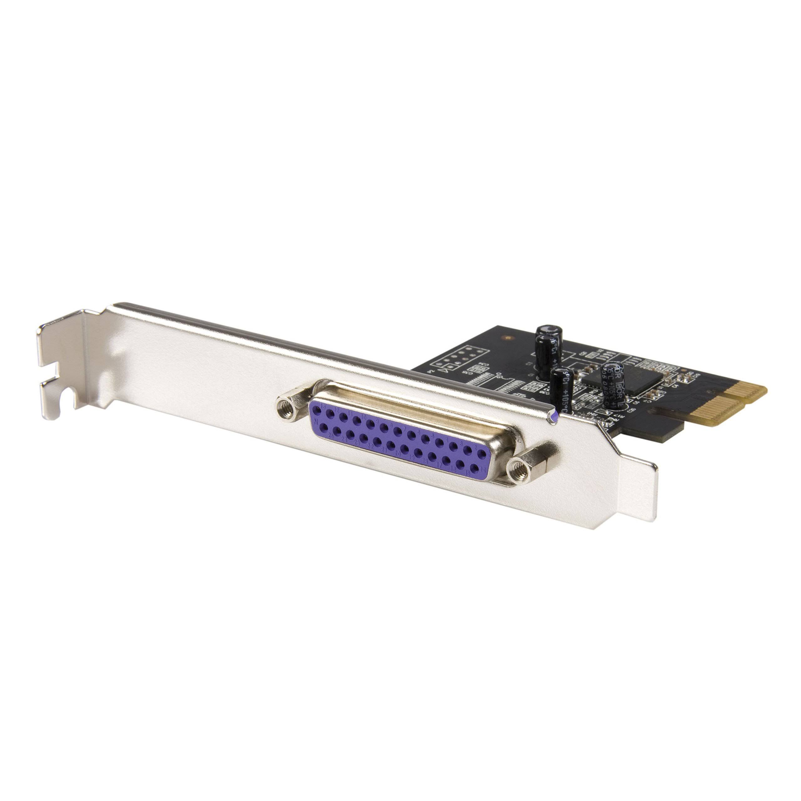 StarTech.com 1 Port PCI Express Dual Profile Parallel Adapter Card Pex1p