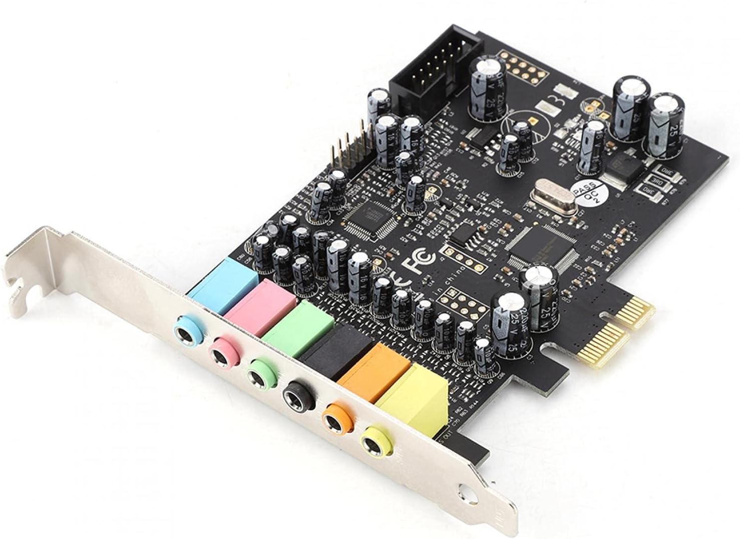 Mxzzand Sound Card PCI-E 7.1 High Performance Internal Surround Clear Sound Effect for Computer Desktop