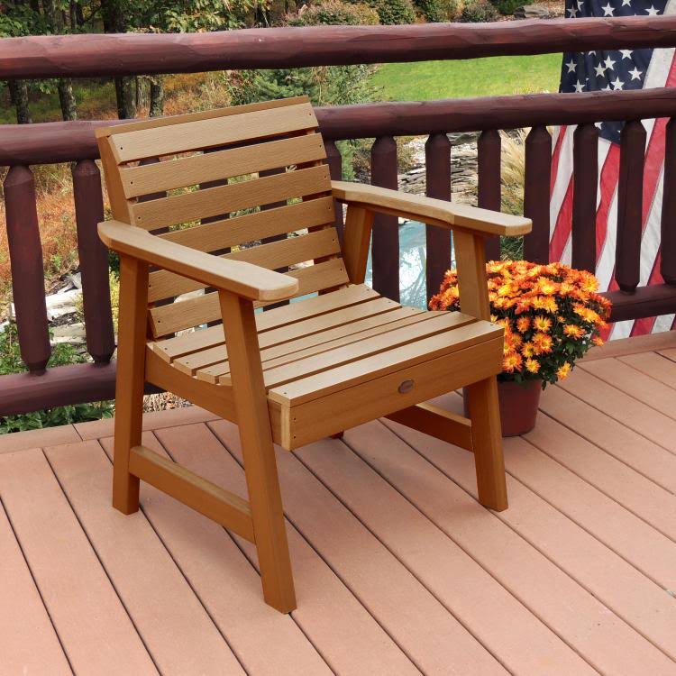 Highwood Weatherly Garden Chair, Weathered Acorn