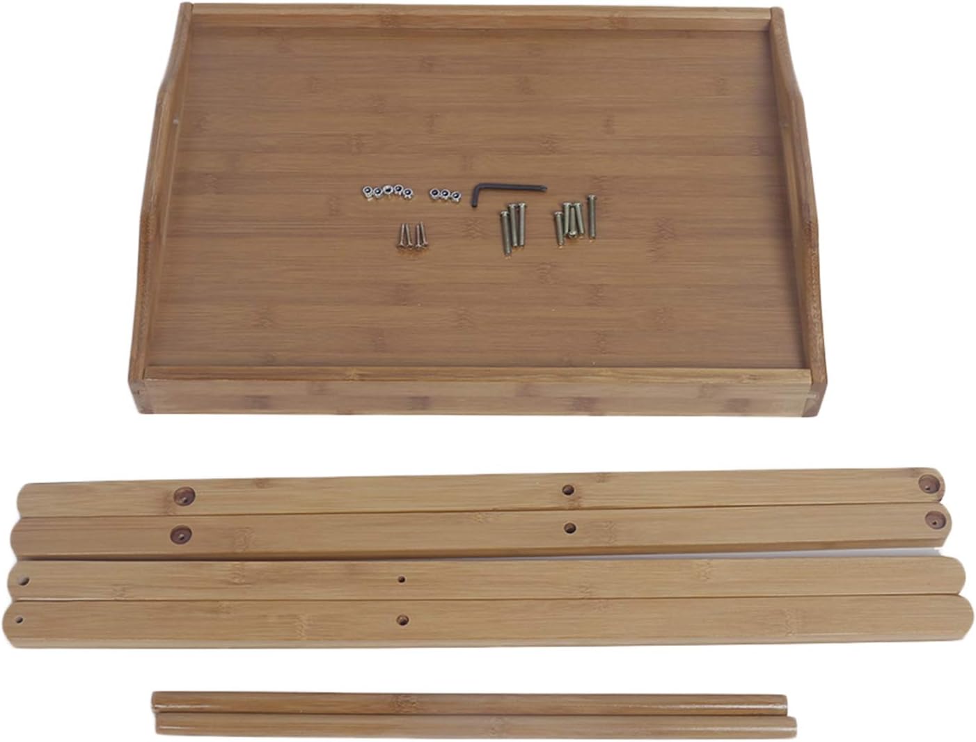 ONENOE Wood TV Dinner Folding Tray for Eating, Set of 1 Pack of 2