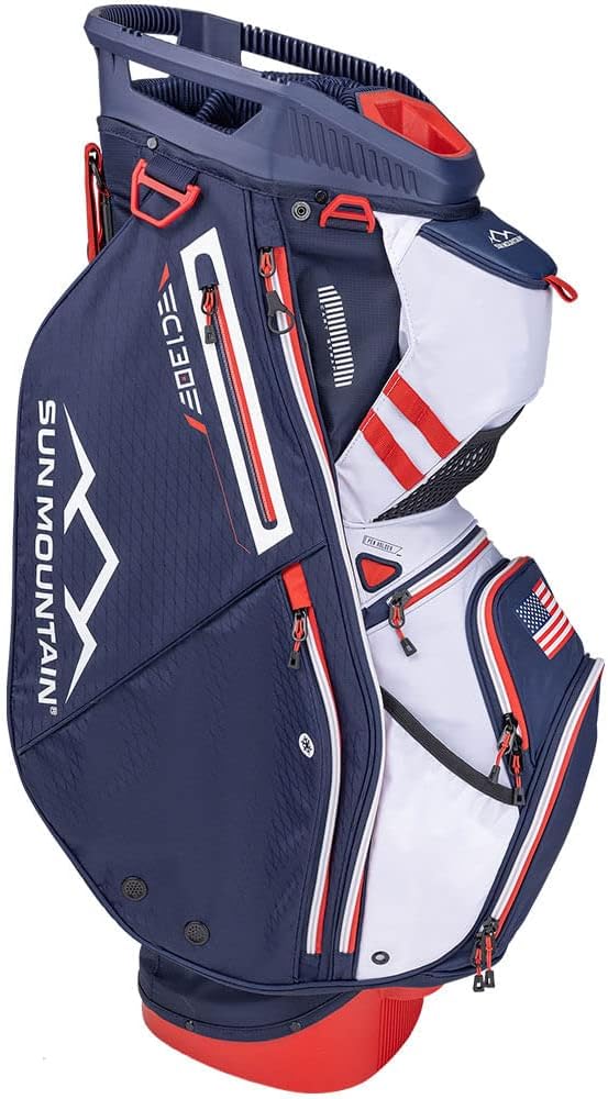 Sun Mountain 2024 C-130 Golf Cart Bag Red/White/Blue