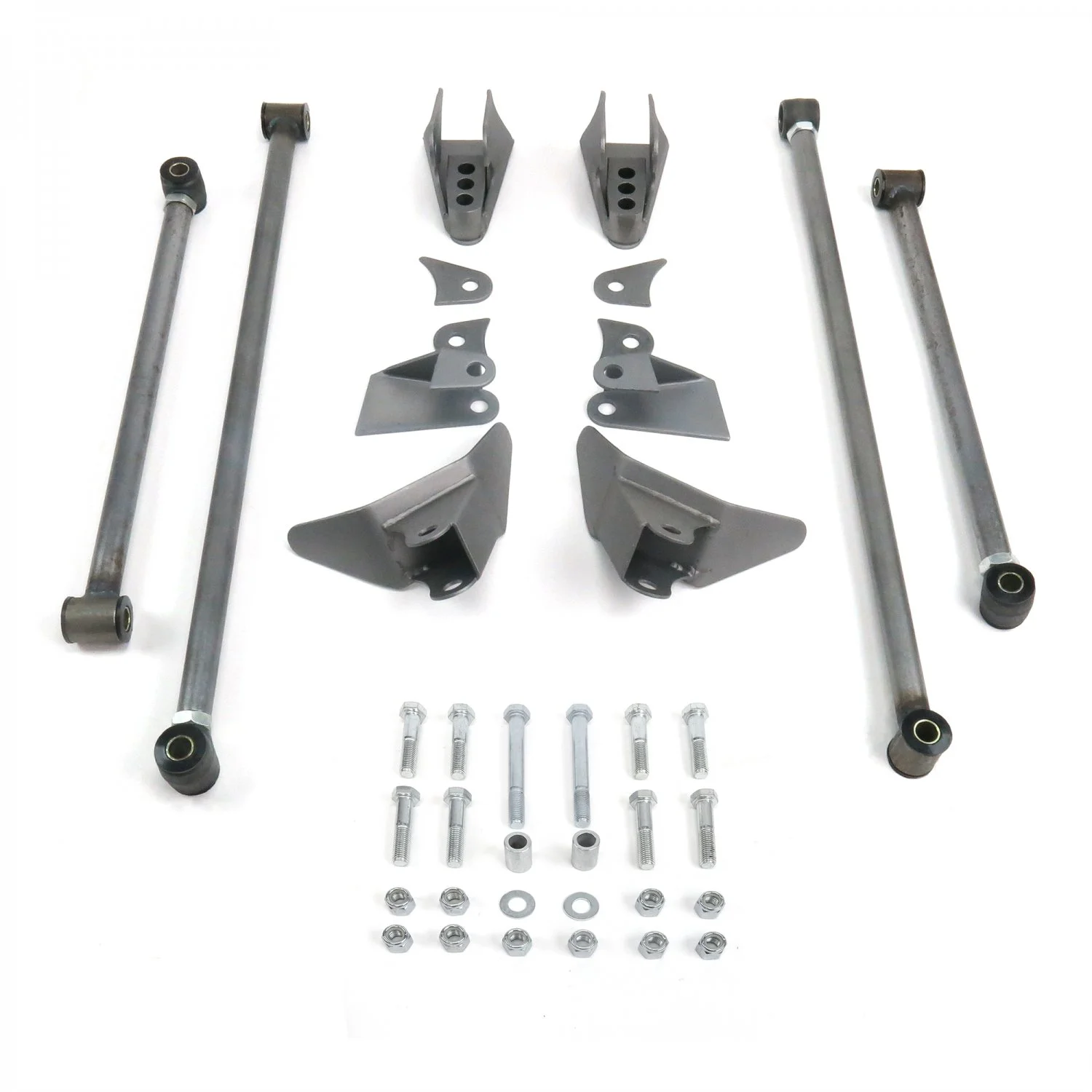 Helix Suspension Brakes & Steering 682669 Triangulated Rear 4-Link Kit with Coilovers for 1928 Model A Victoria - Slantback