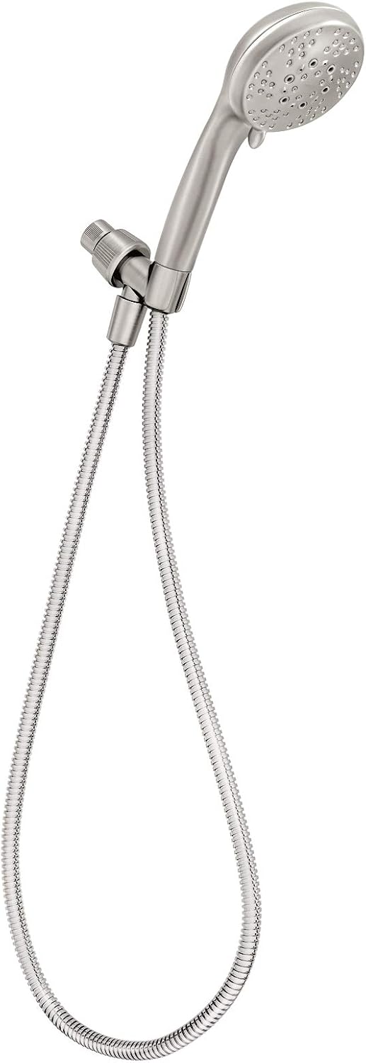 Moen 26558SRN Refresh 5 Function Hand Held Shower Head Package With 60 Inch Metal Hose, Brushed Nickel
