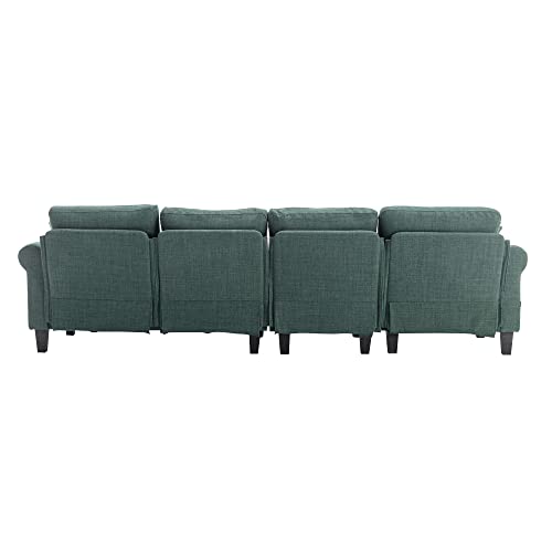 Convertible Sectional Sleeper Futon Sofa Bed with Tapered Legs and Solid Wood Frame,Foldable Loveseat Couch,w/Square Armrest,for Living Room,Study,Dorm,Office,Black, 70.5"