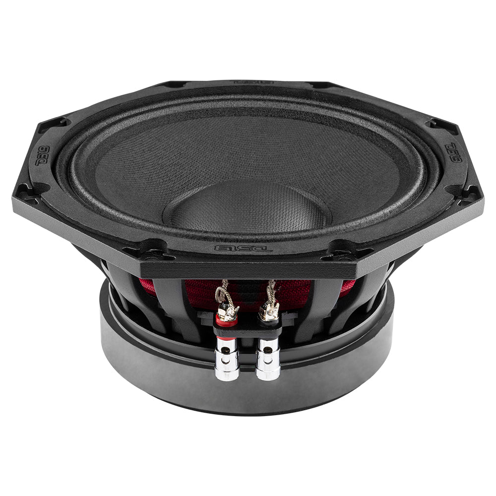 DS18 8" Midrange Octagon Loudspeaker 8 Ohm 800W Black Car Audio 8OCT400-8