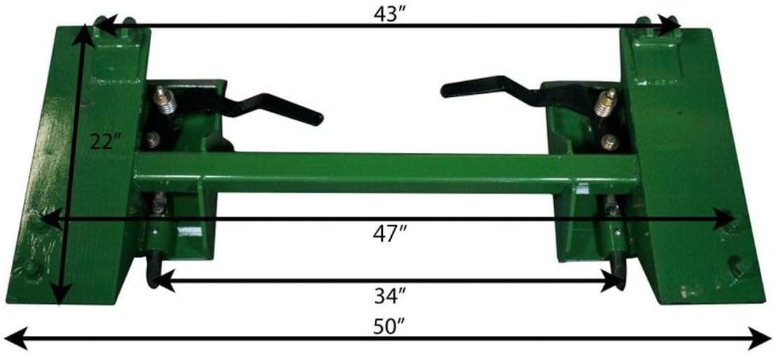 Titan Attachments Quick Tach Adapter to Convert to Skid Steer for John Deere