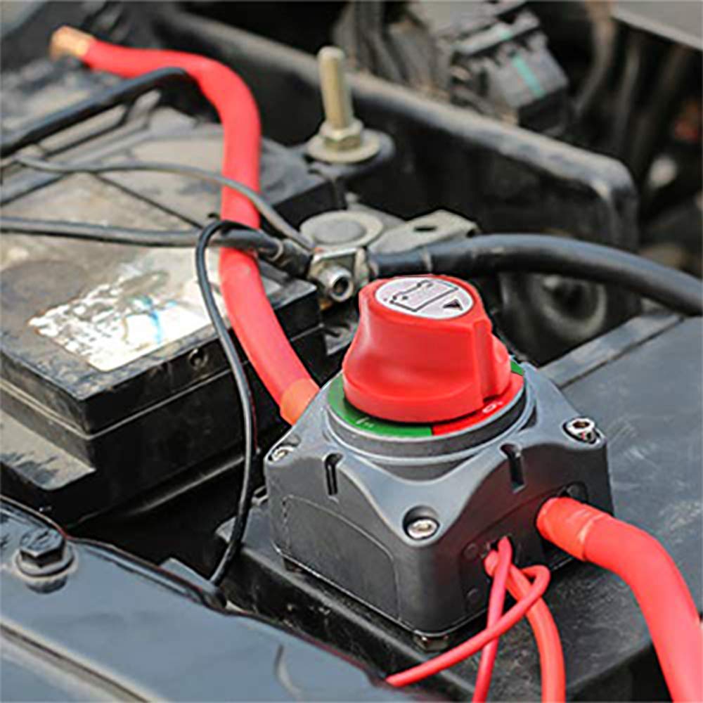 1-2-Both-Off Battery Switch, 12-48V 200-1000 Amps Battery Power Cutoff Master Switch Disconnect Isolator for Car Vehicle RV ATV UTV Marine Boat Pack of 2