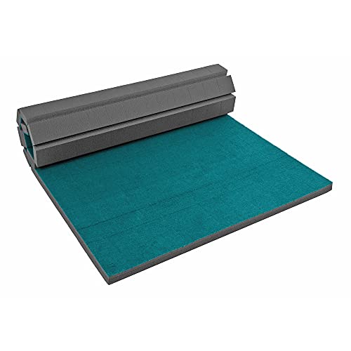 IncStores Cheer Mat | Rollout Gymnastics Mat with a Grippy Gym Carpet Top | Portable Cheerleading Gym Mats for Home Workout and Practice