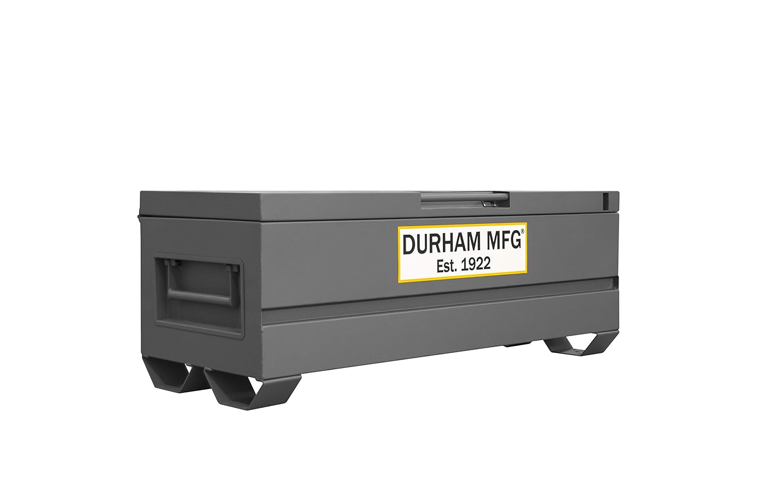 Durham Jobsite Storage Box, 20 cu. ft, 14 Gauge Steel, 60 x 24 x 22-3/4, Gray