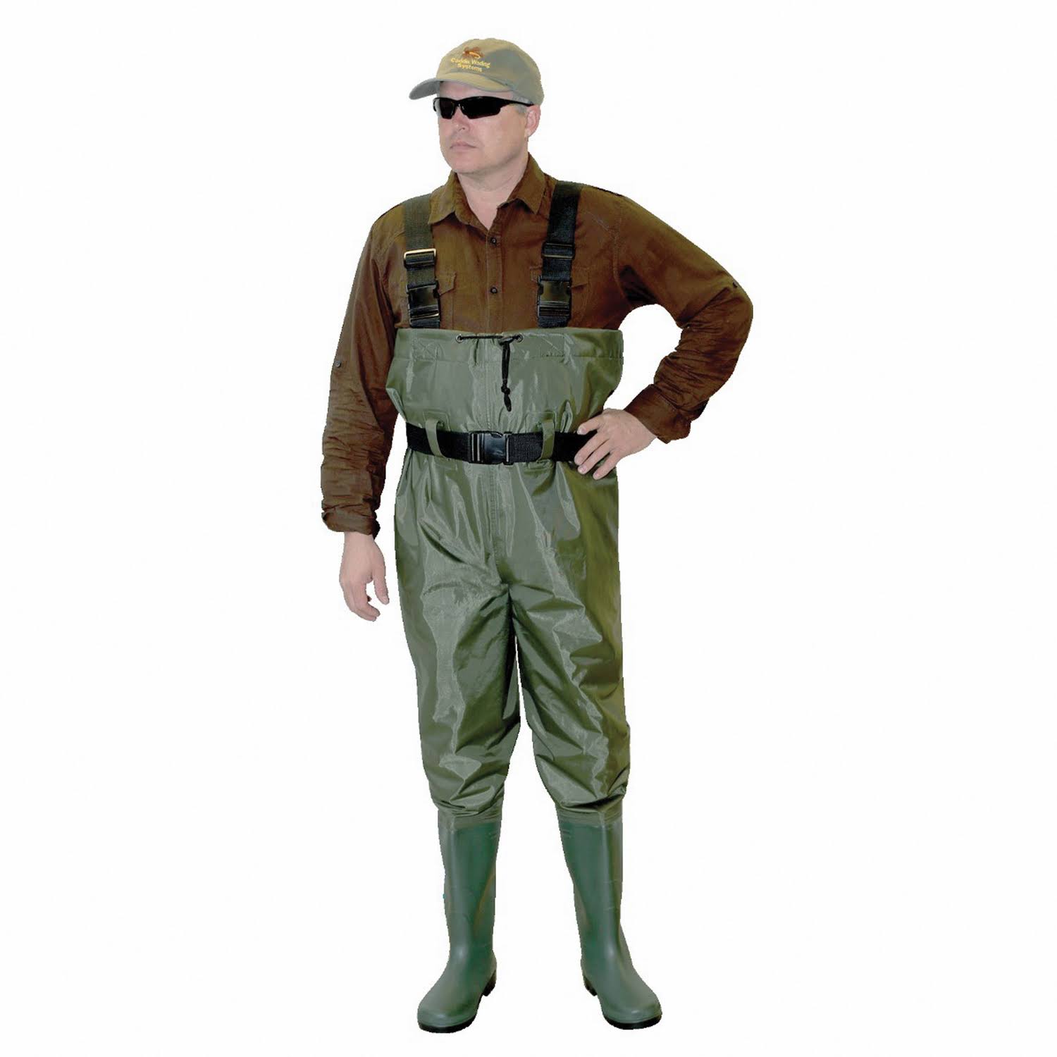 Caddis CA3901W11 Chest Wader, 11, Green