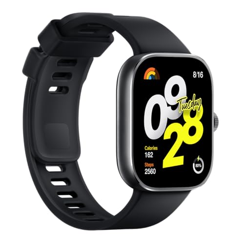 Xiaomi Redmi Watch 4 Smartwatch with 1.97" AMOLED Display with 390 x 450 Pixels and 60Hz, up to 20 Days Battery Life, HyperOS, Heart Rate and Blood Oxygen Measurements