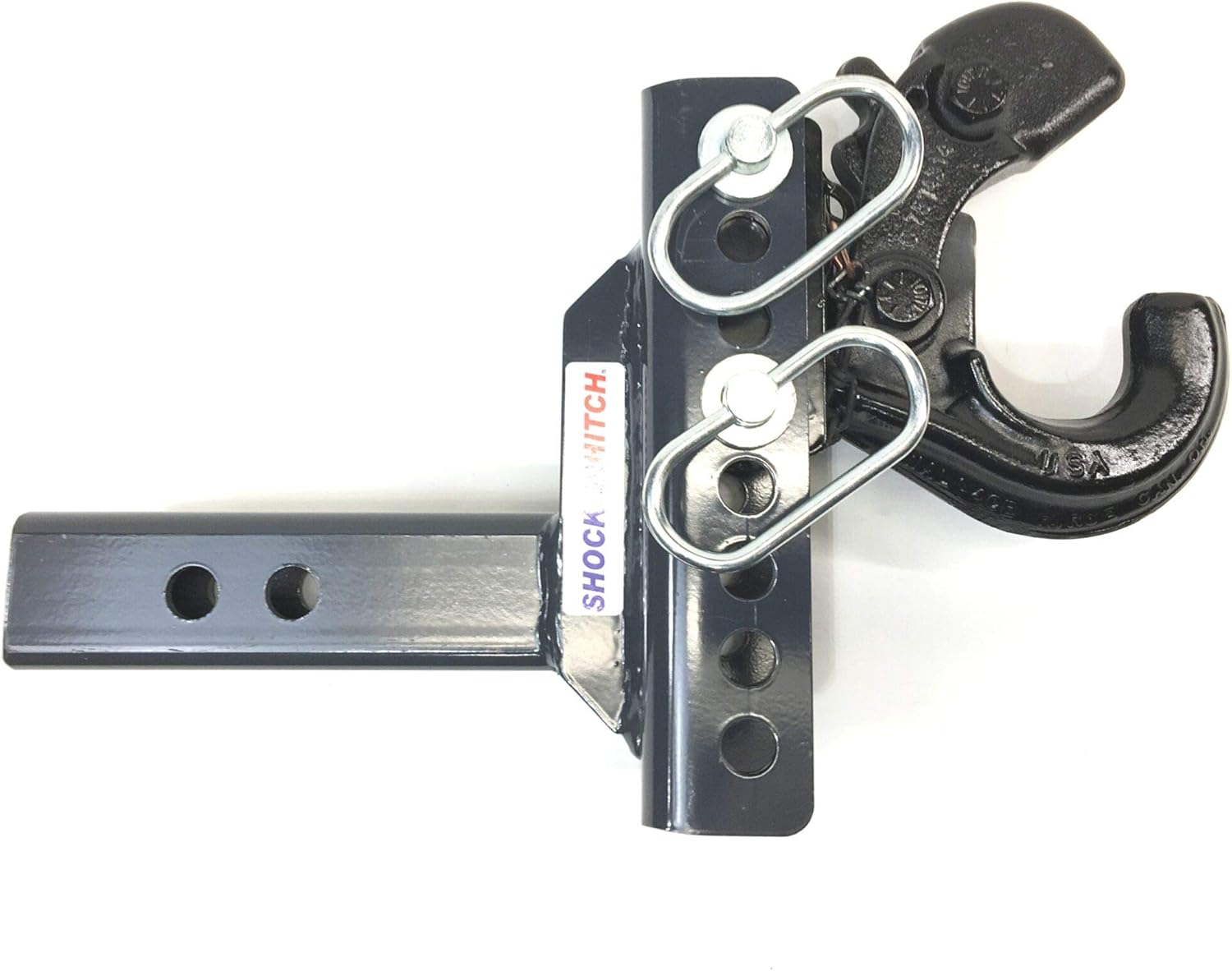 Shocker XR Pintle Hook Drop Ball Mount 1-1/2" Rise to 6-1/2" Drop - 12,000 lbs, Fits 2" Hitch