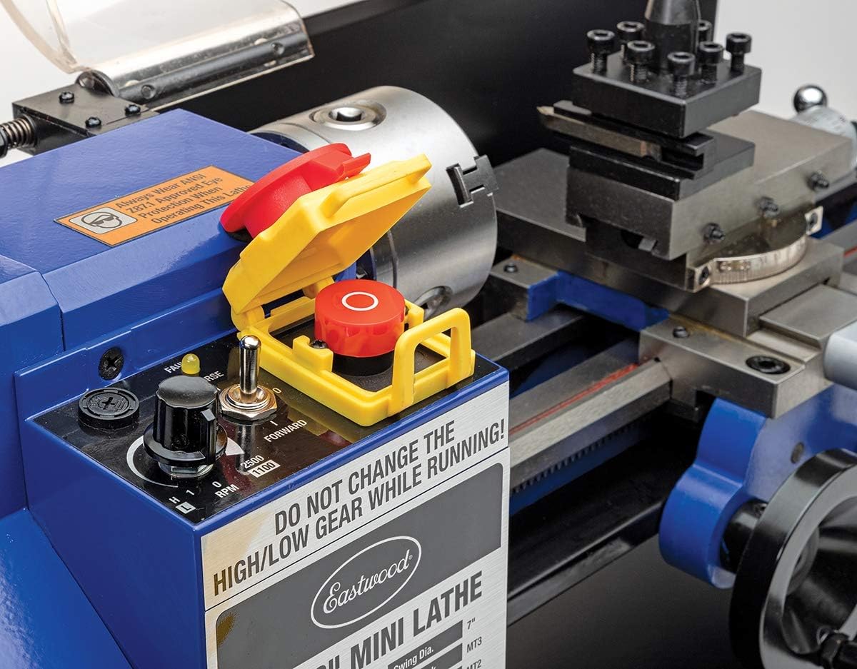 Eastwood Benchtop Mini Metal Variable Speed Lathe 7" x 12" Drilling Machine