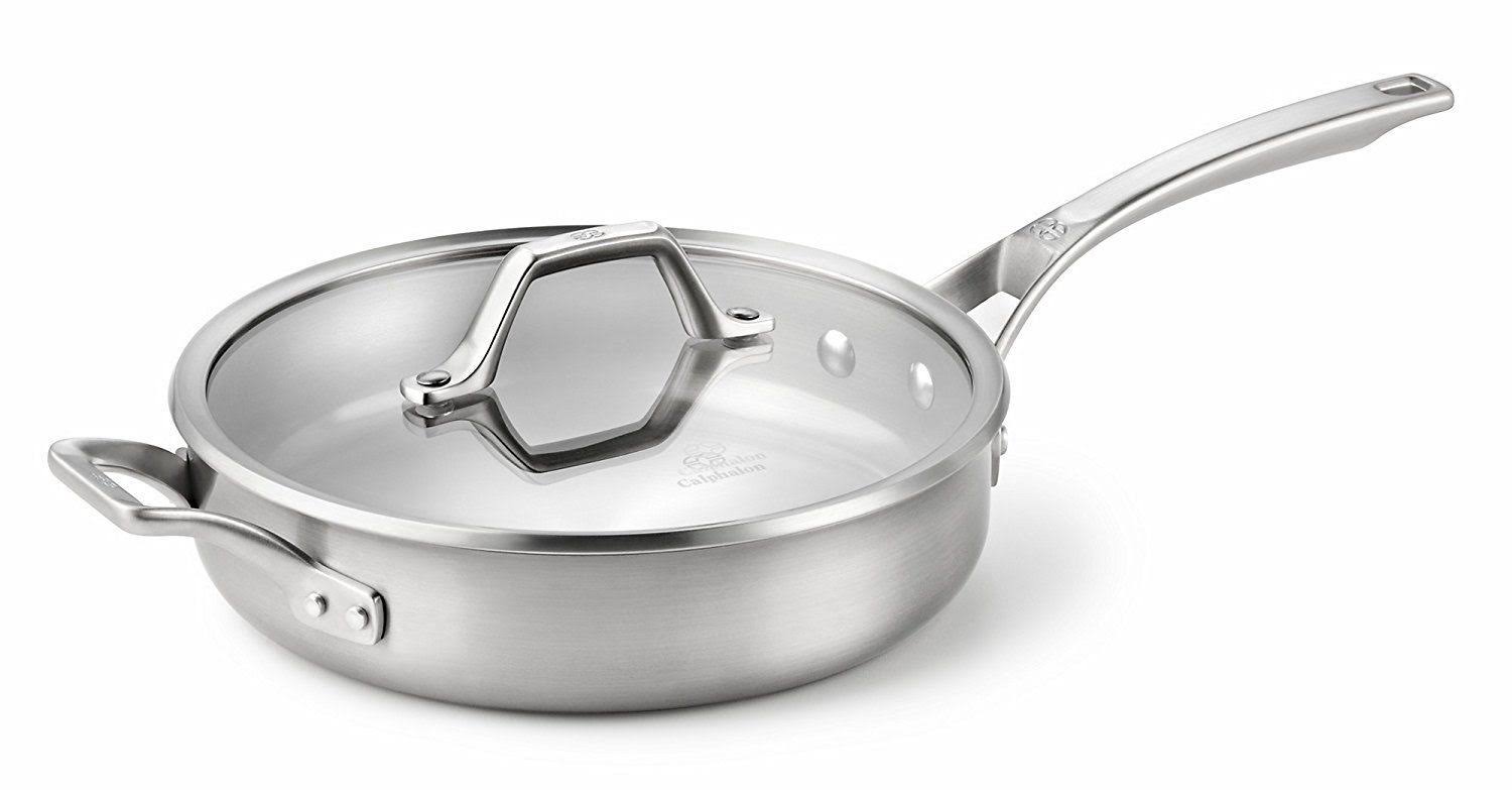 Calphalon 10-Piece Accucore Stainless Steel Cookware Set