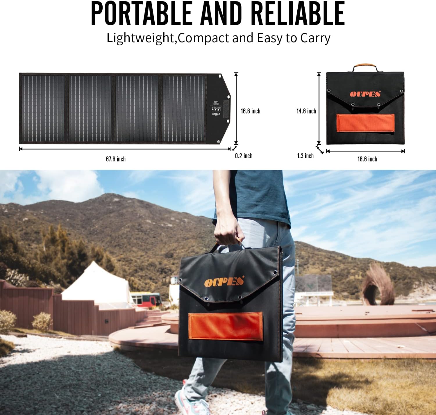 1488Wh/1800W Portable Power Station with 400W Solar Panel Included, LiFePO4 Power Station Battery Pack 3 AC Outlets(4000W Peak), Solar Powered Generator for Outdoor Camping Home Vanlife Off-Grid Emergency