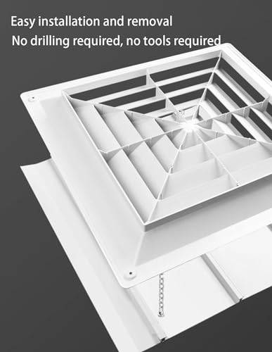 GARMEC 30/45/60CM Ceiling Central Air Conditioning Prevent Air from Blowing Directly to People,Angle Adjustable Easy Installation for Commercial Office Public Area Home