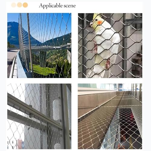 Durable Deer Fencing Net Animal Poultry Barrier Fence 2mm Wire Diameter Safety for Garden, Farm, Customizable (Size:1x40m/3.28x131.2ft)